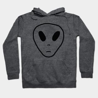 Alien Doodle Tie Dye - UFO Sci Fi Sketch Hoodie